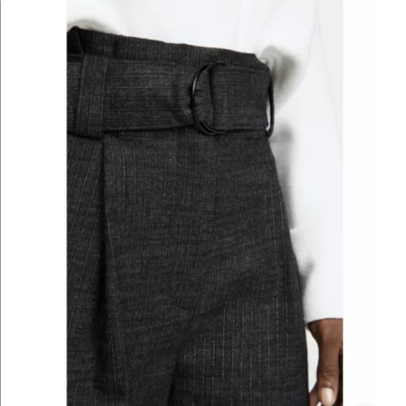 A.L.C Diego cropped belted pinstriped flannel tapered pants-NWT-2 - Picture 9 of 10